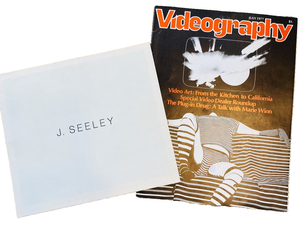Vintage J Seeley Videography Magazine July 1977 Brochure Stripes Art Portfolio